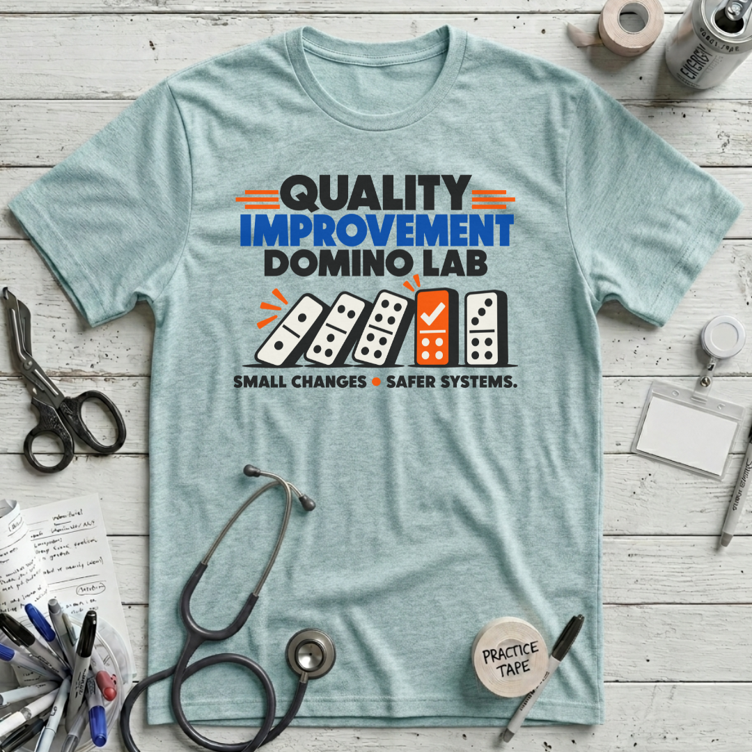 Quality Improvement Domino T-Shirt