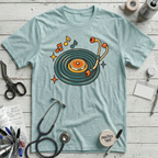 Stethoscope Vinyl Turntable T-Shirt