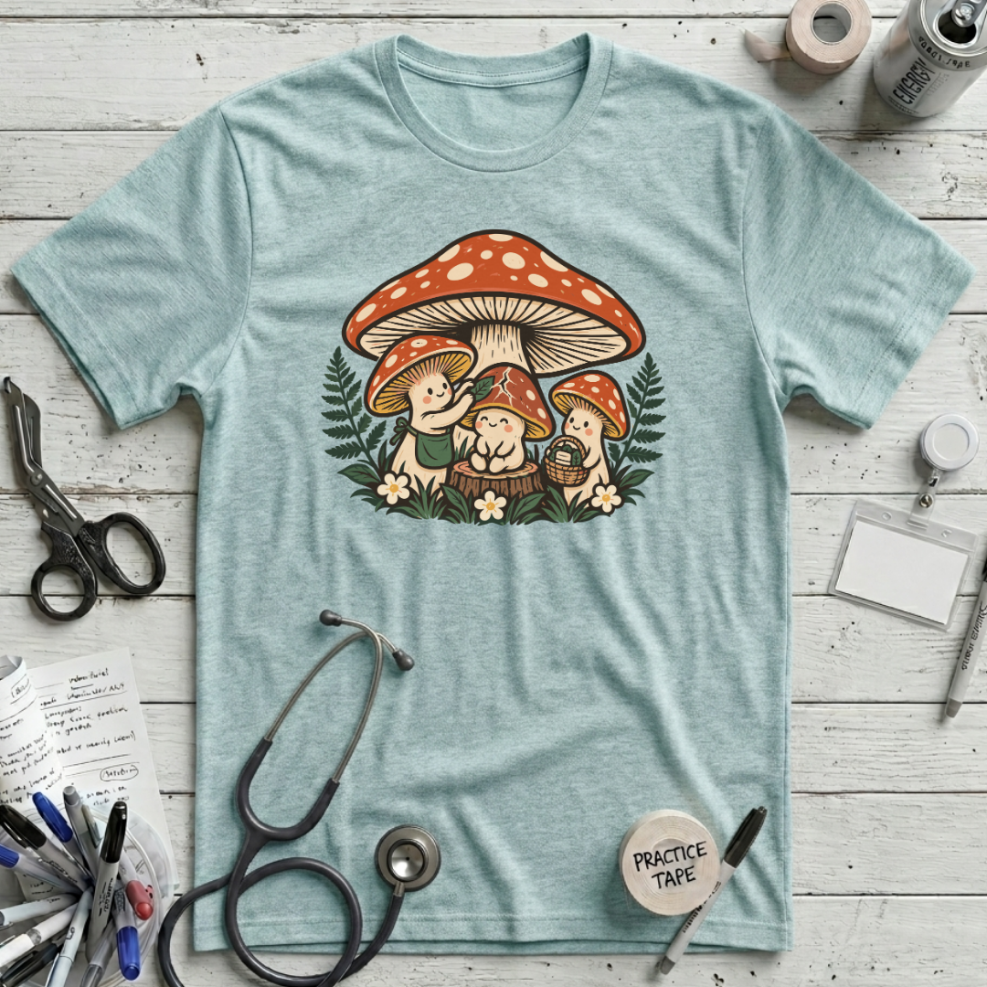 Mushroom Nurse Care T-Shirt