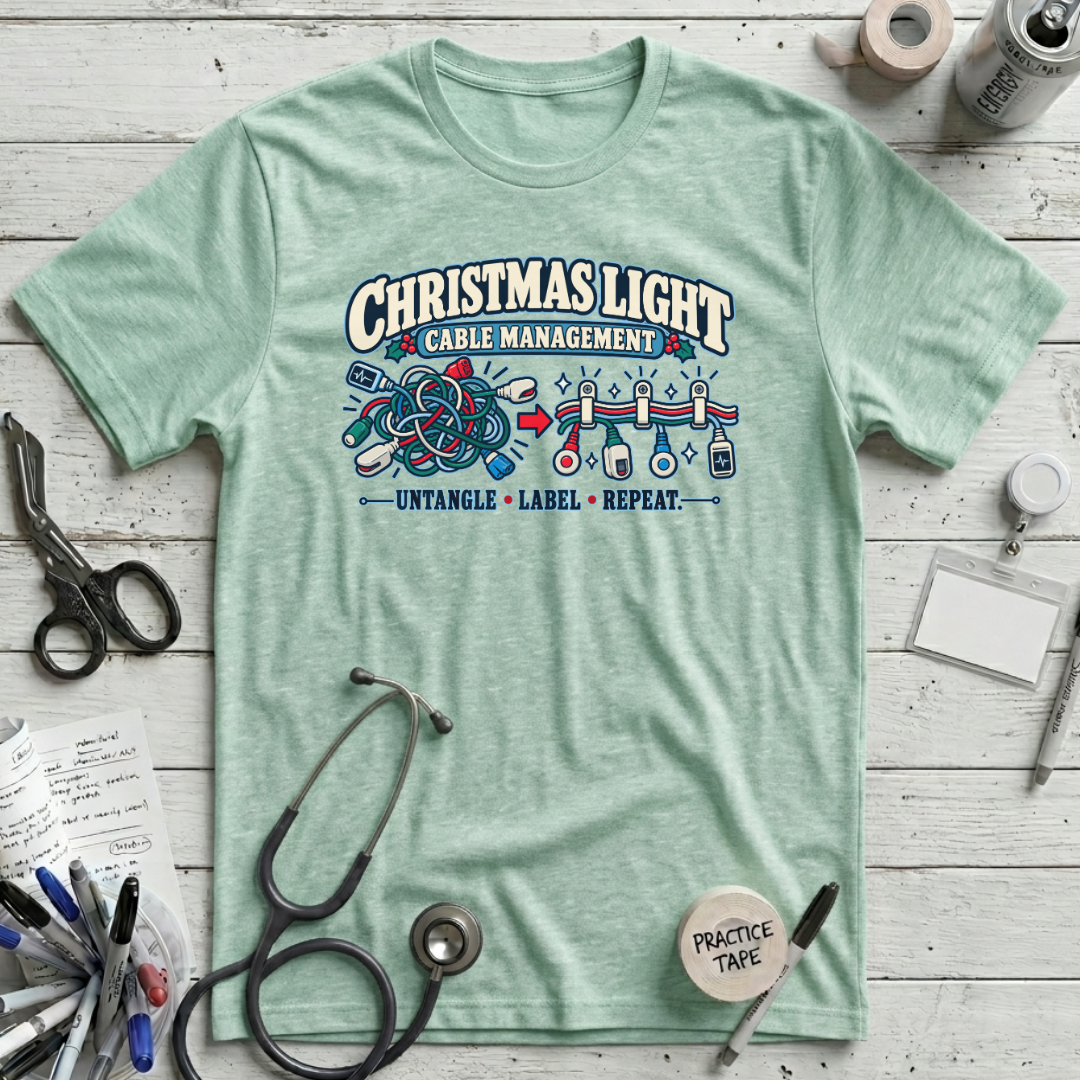Christmas Cable Management T-Shirt