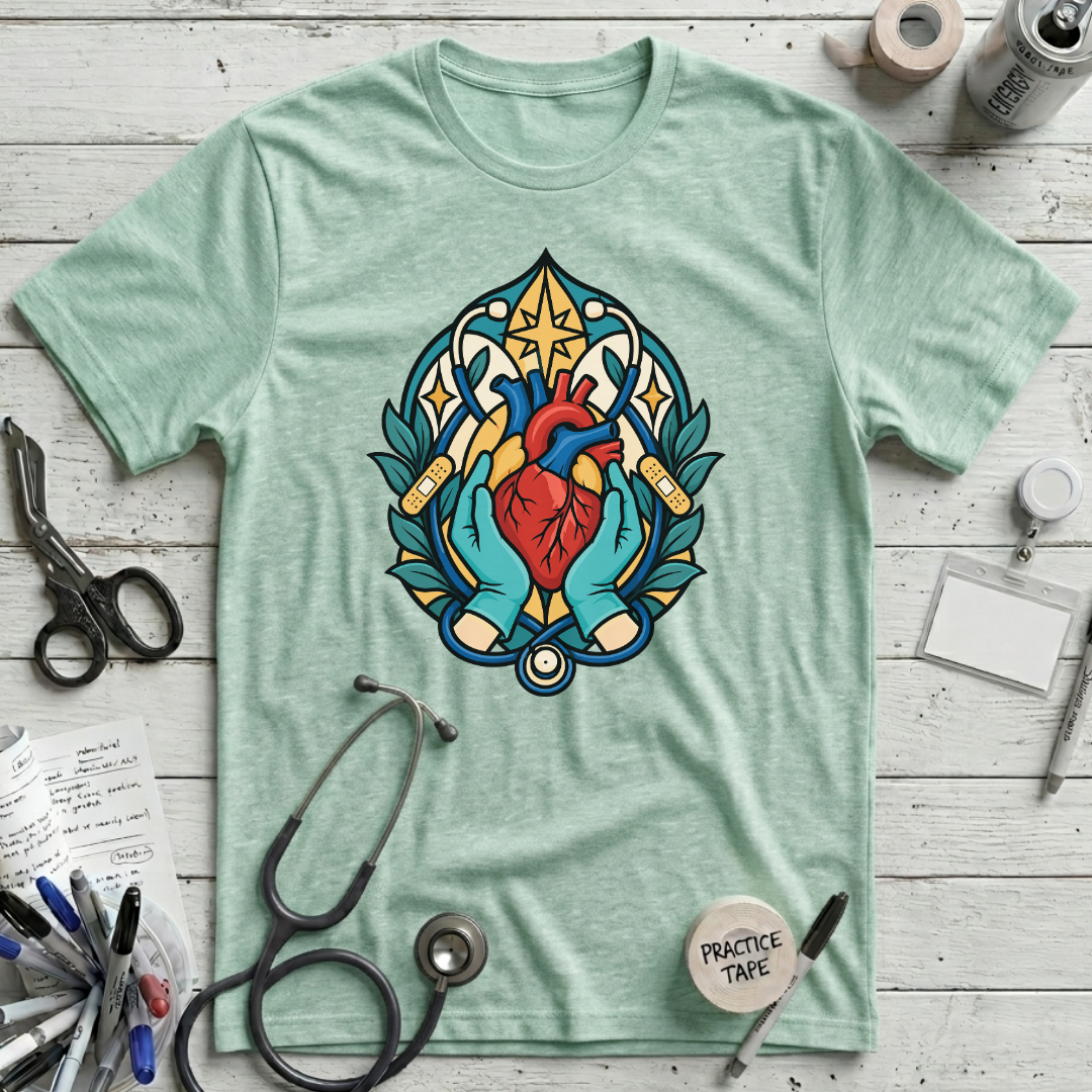 Stained-Glass Healing Hands T-Shirt