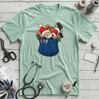 Santa in a Pocket T-Shirt