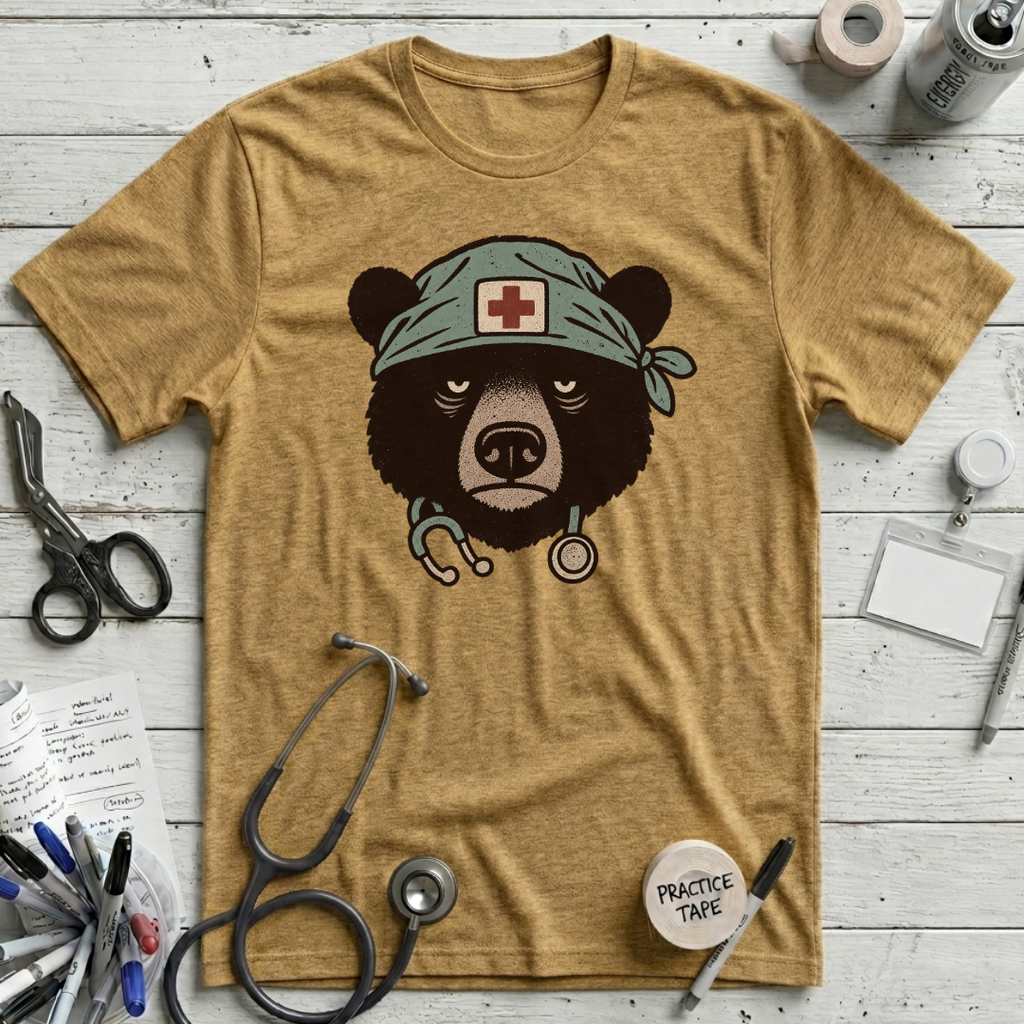 Grumpy Nurse Bear T-Shirt