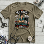 Caffeine, Sarcasm, Threats T-Shirt