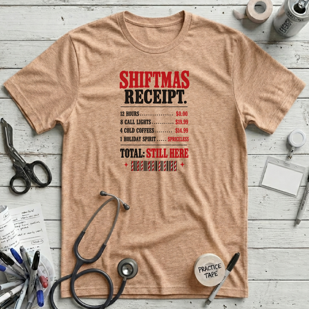 Shiftmas Receipt T-Shirt
