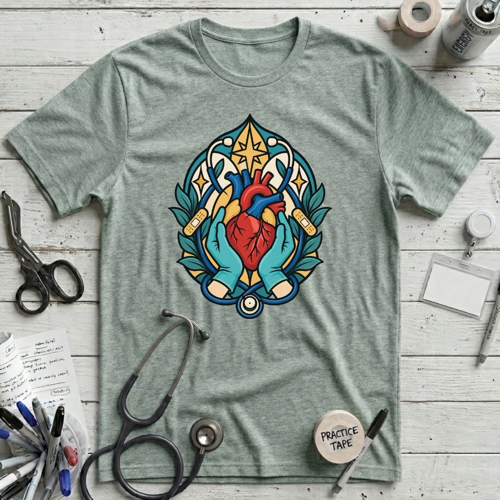 Stained-Glass Healing Hands T-Shirt