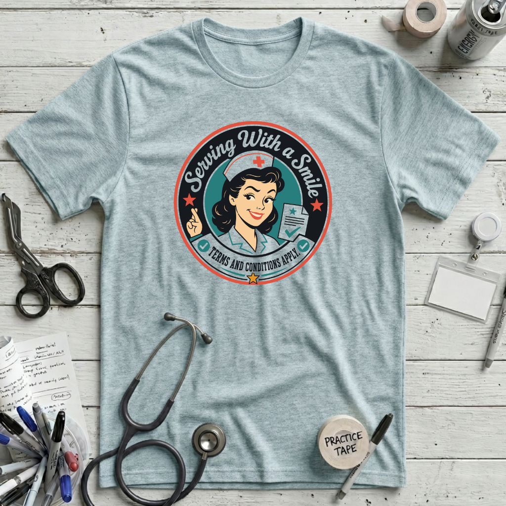 Serving with a Smile - Heather Prism Ice Blue