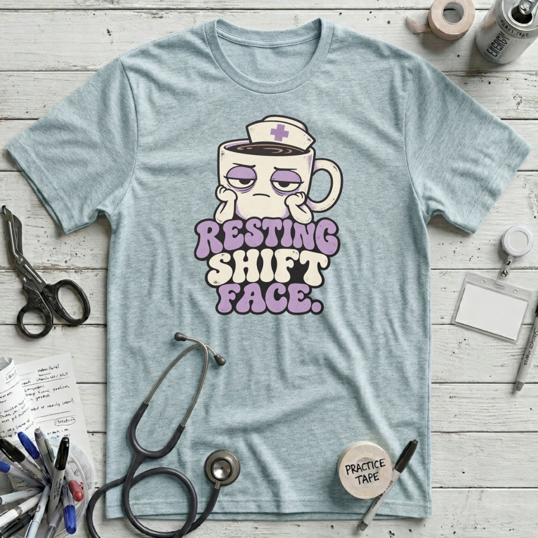 Resting Shift Face T-Shirt