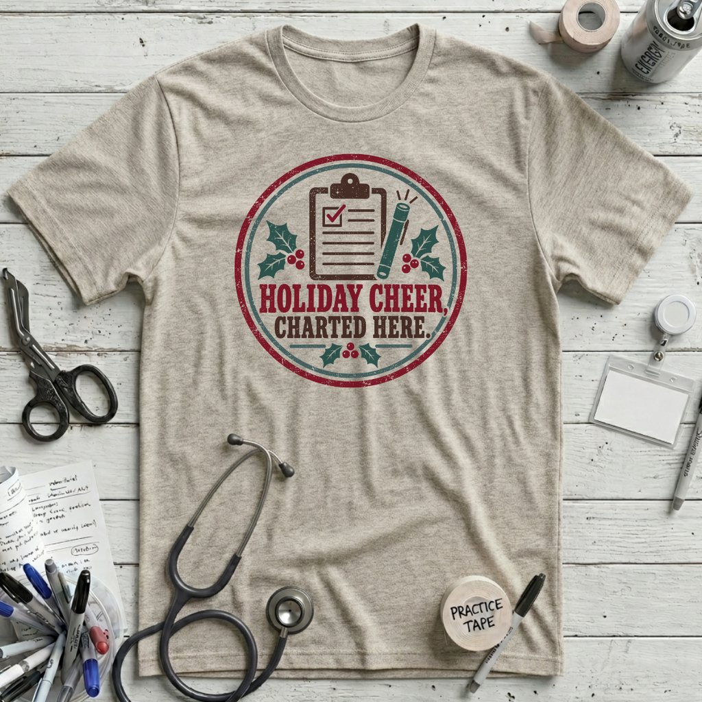 Holiday Cheer Charted Here T-Shirt