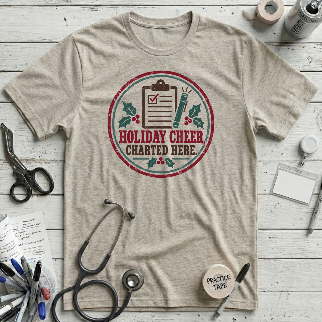 Holiday Cheer Charted Here T-Shirt