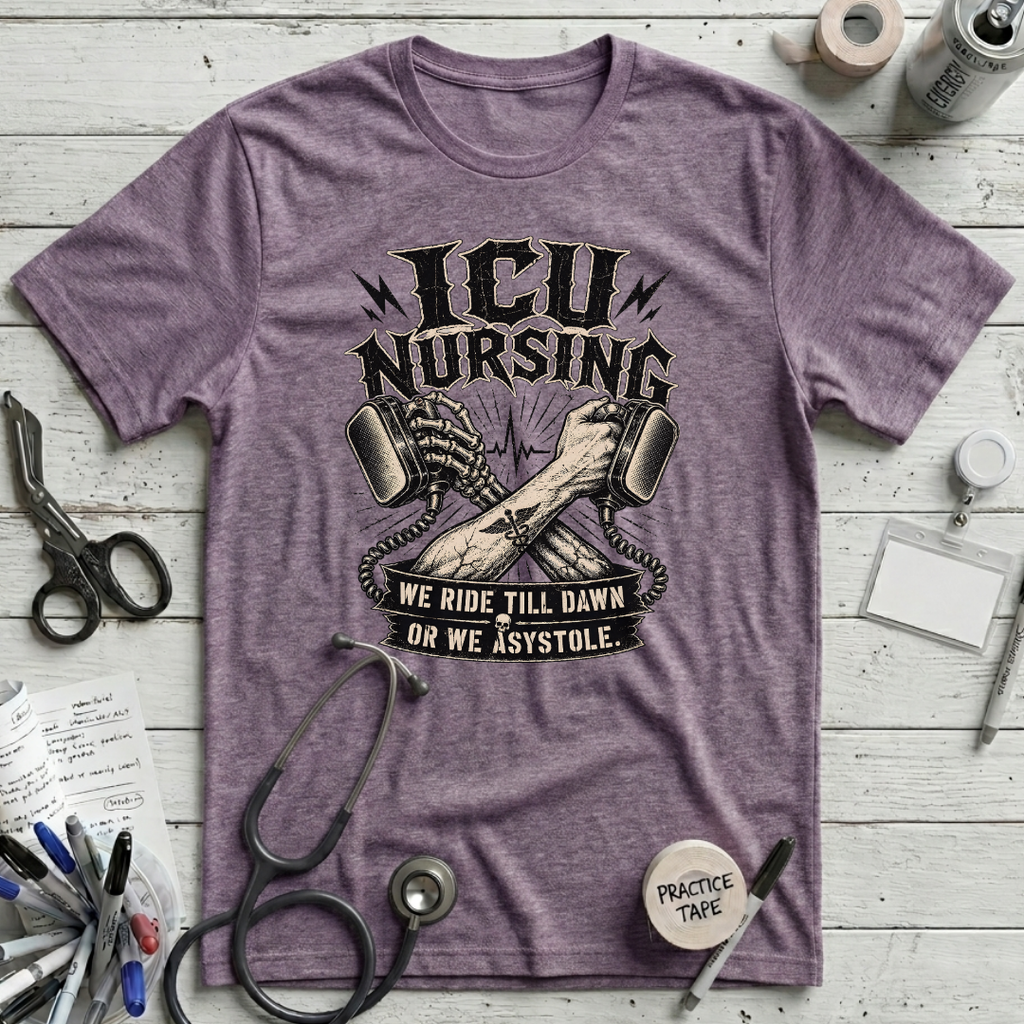 Ride 'Till Dawn or Asystole T-Shirt