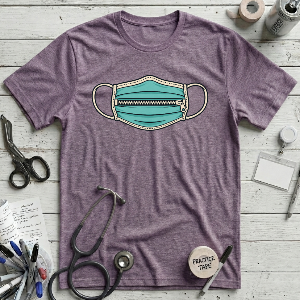 Zippered Surgical Mask T-Shirt