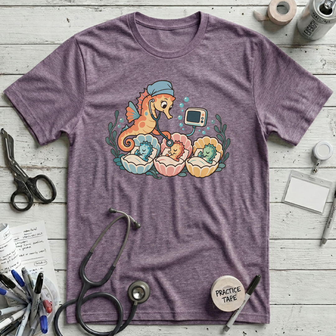 Seahorse Nursery Rounds T-Shirt