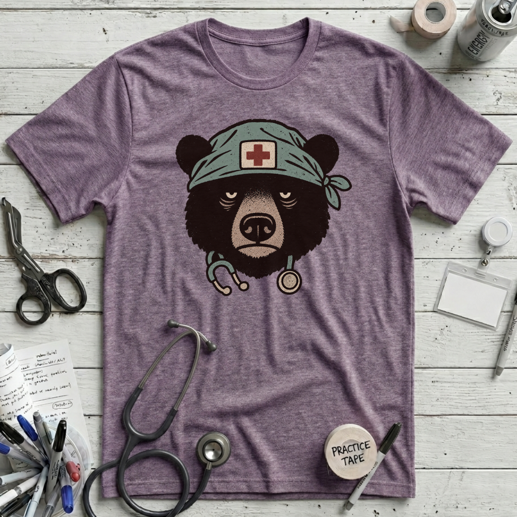 Grumpy Nurse Bear T-Shirt