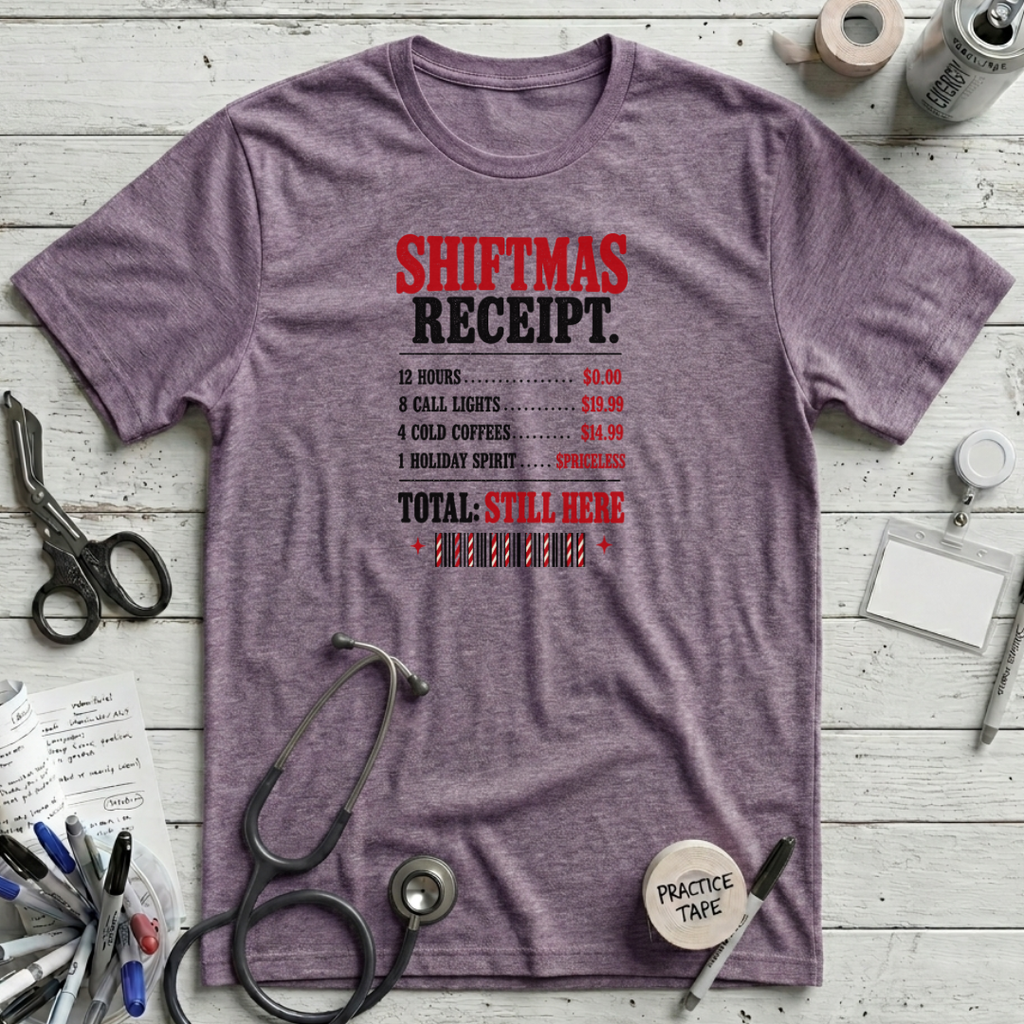 Shiftmas Receipt T-Shirt