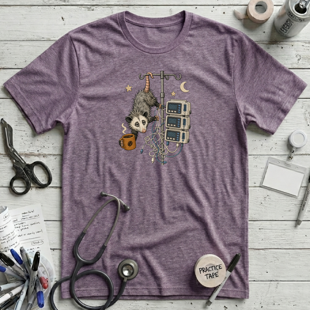 Sleepy Opossum - Heather Purple