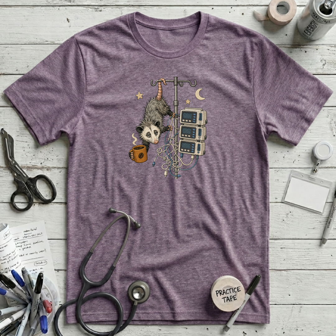 Sleepy Opossum - Heather Purple