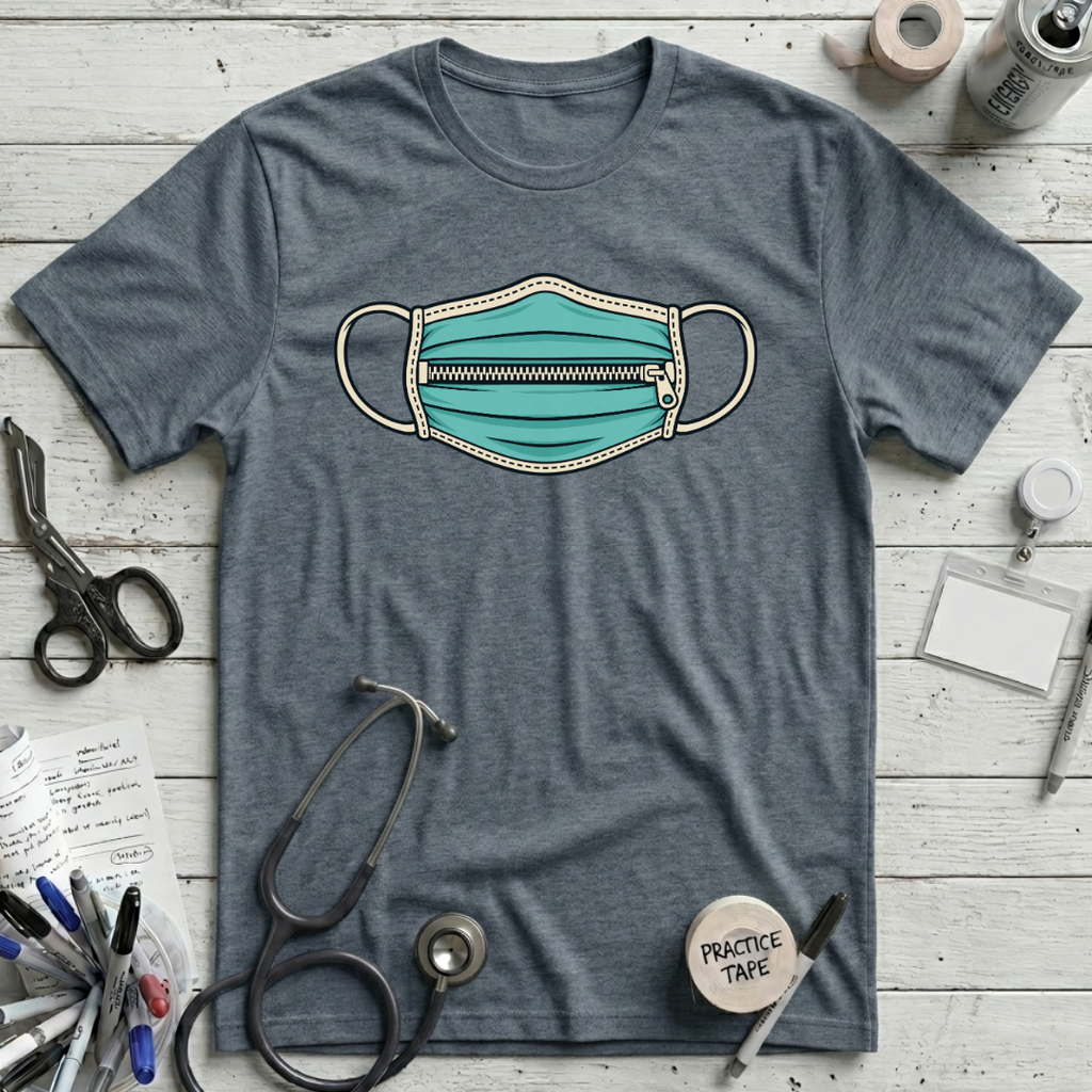 Zippered Surgical Mask T-Shirt