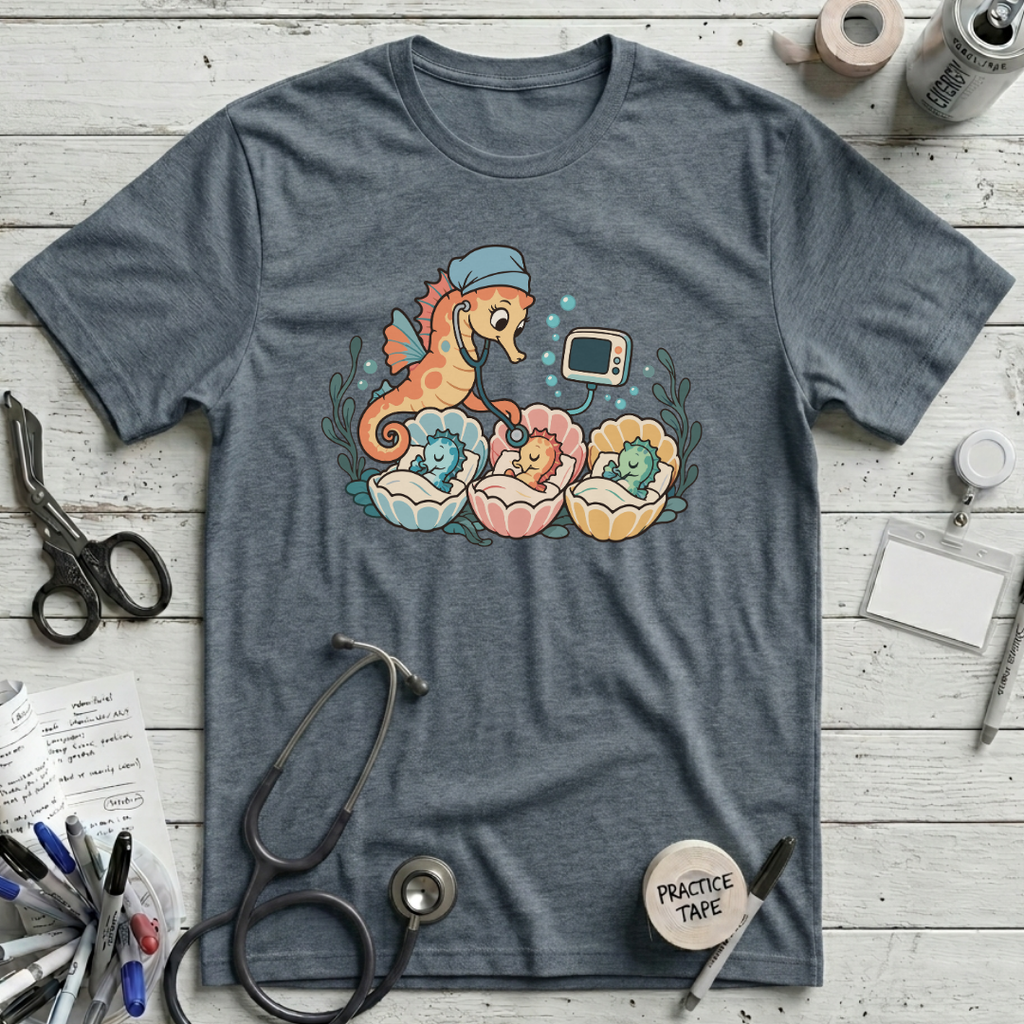 Seahorse Nursery Rounds T-Shirt