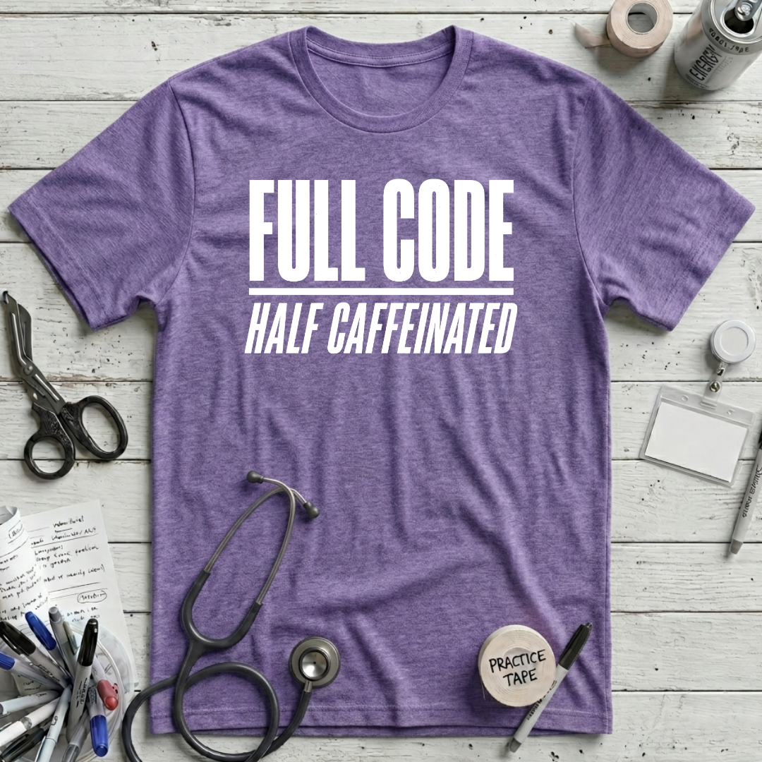 Half Caffeinated - Heather Team Purple