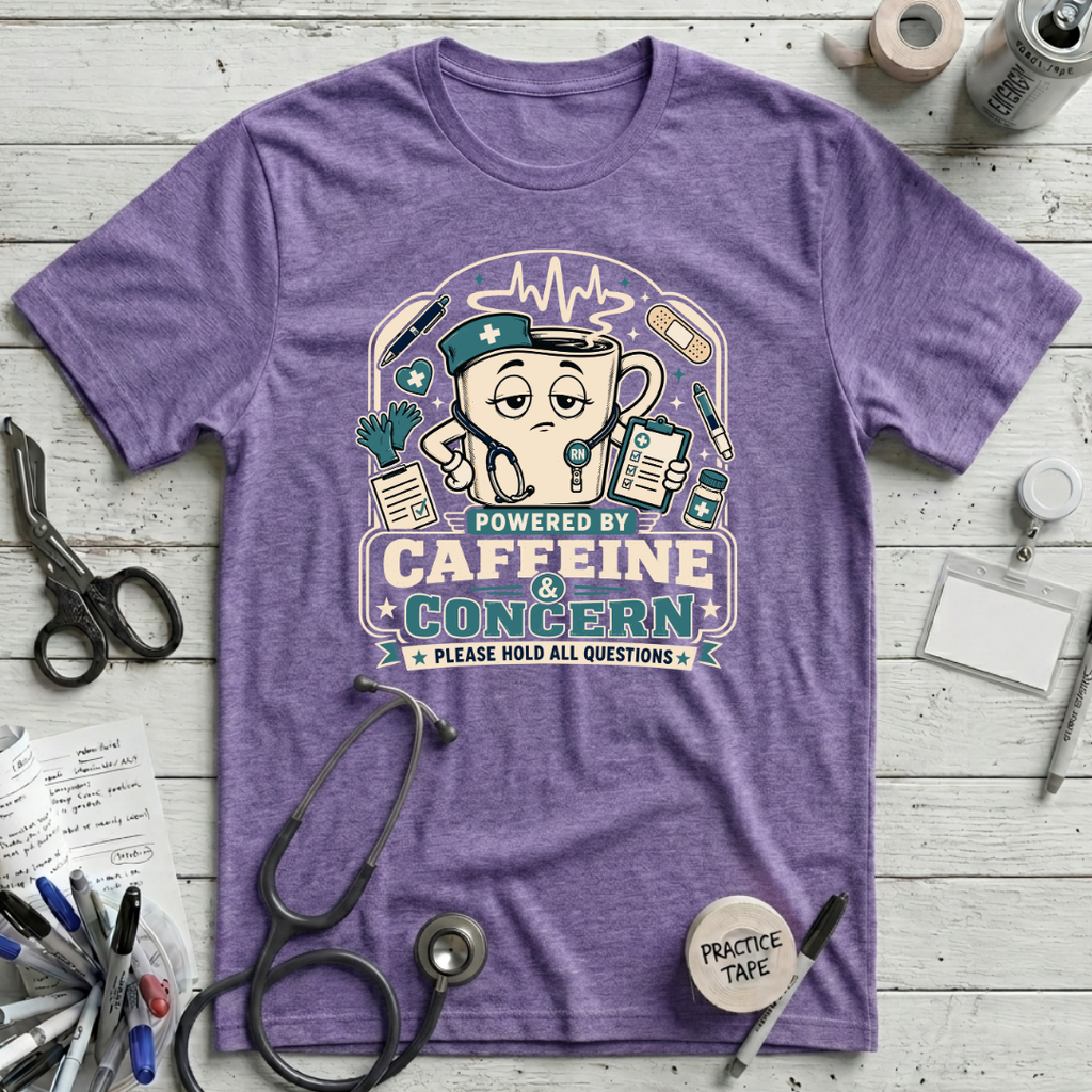 Powered by Caffeine and Concern T-Shirt