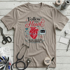 Follow Your Heart T-Shirt - Heather Dust