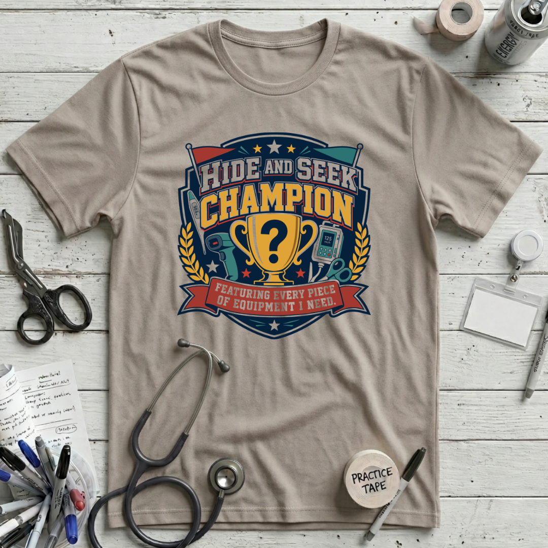 Hide and Seek Champion T-Shirt - Heather Dust
