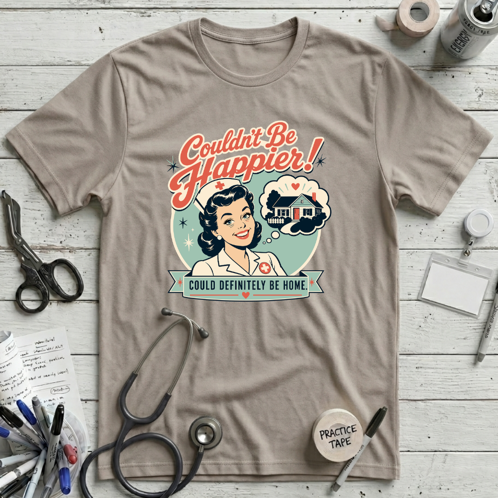 Couldn't Be Happier T-Shirt - Heather Dust