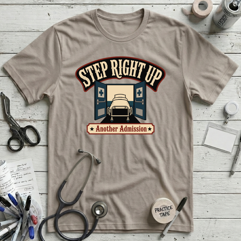 Step Right Up T-Shirt - Heather Dust