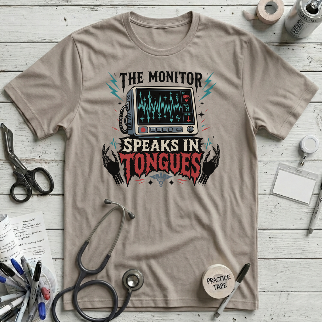 Speaks in Tongues T-Shirt - Heather Dust