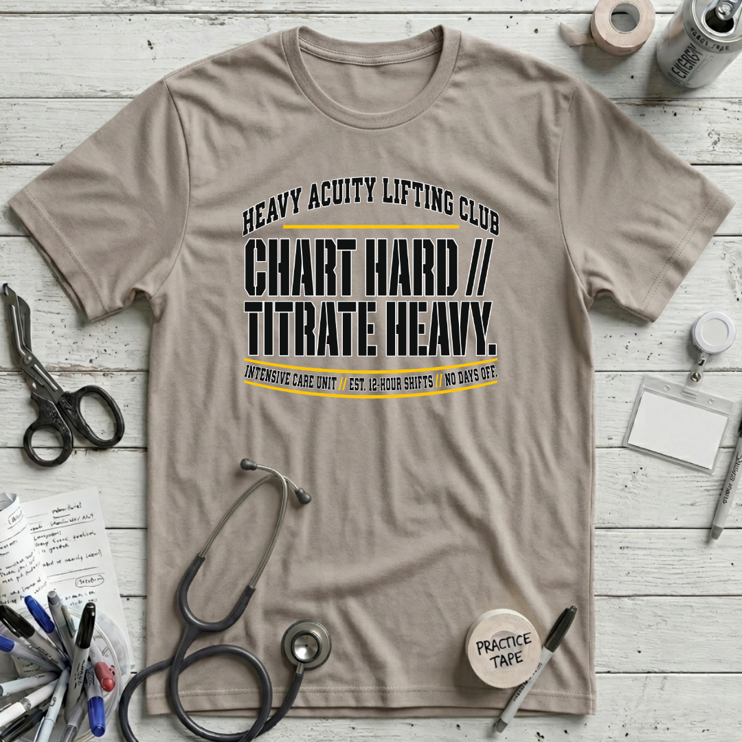 Chart Hard T-Shirt - Heather Dust