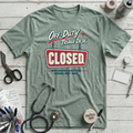 Triage Desk Closed T-Shirt - Heather Dusty Blue