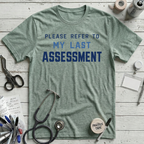 Refer to Assessment T-Shirt - Heather Dusty Blue