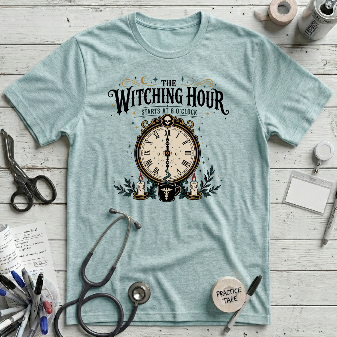 Witching Hour T-Shirt - Heather Ice Blue