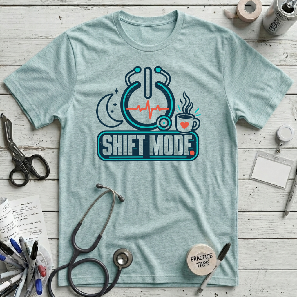 Shift Mode T-Shirt - Heather Ice Blue