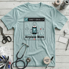 Airplane Mode T-Shirt - Heather Ice Blue