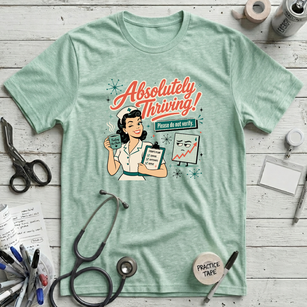Absolutely Thriving T-Shirt - Heather Mint