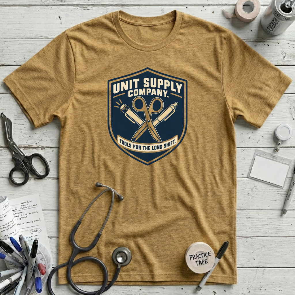 Unit Supply Company T-Shirt - Heather Mustard