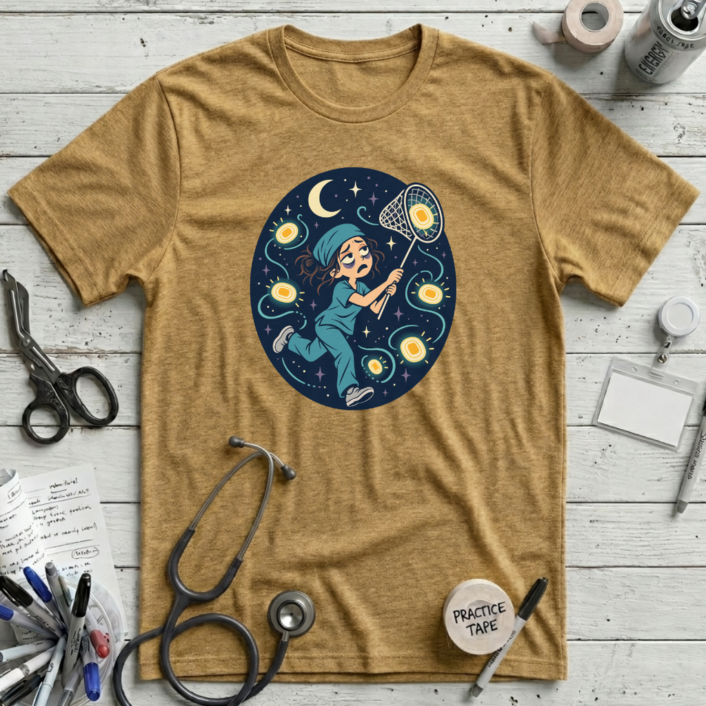 Chasing Call Lights T-Shirt - Heather Mustard