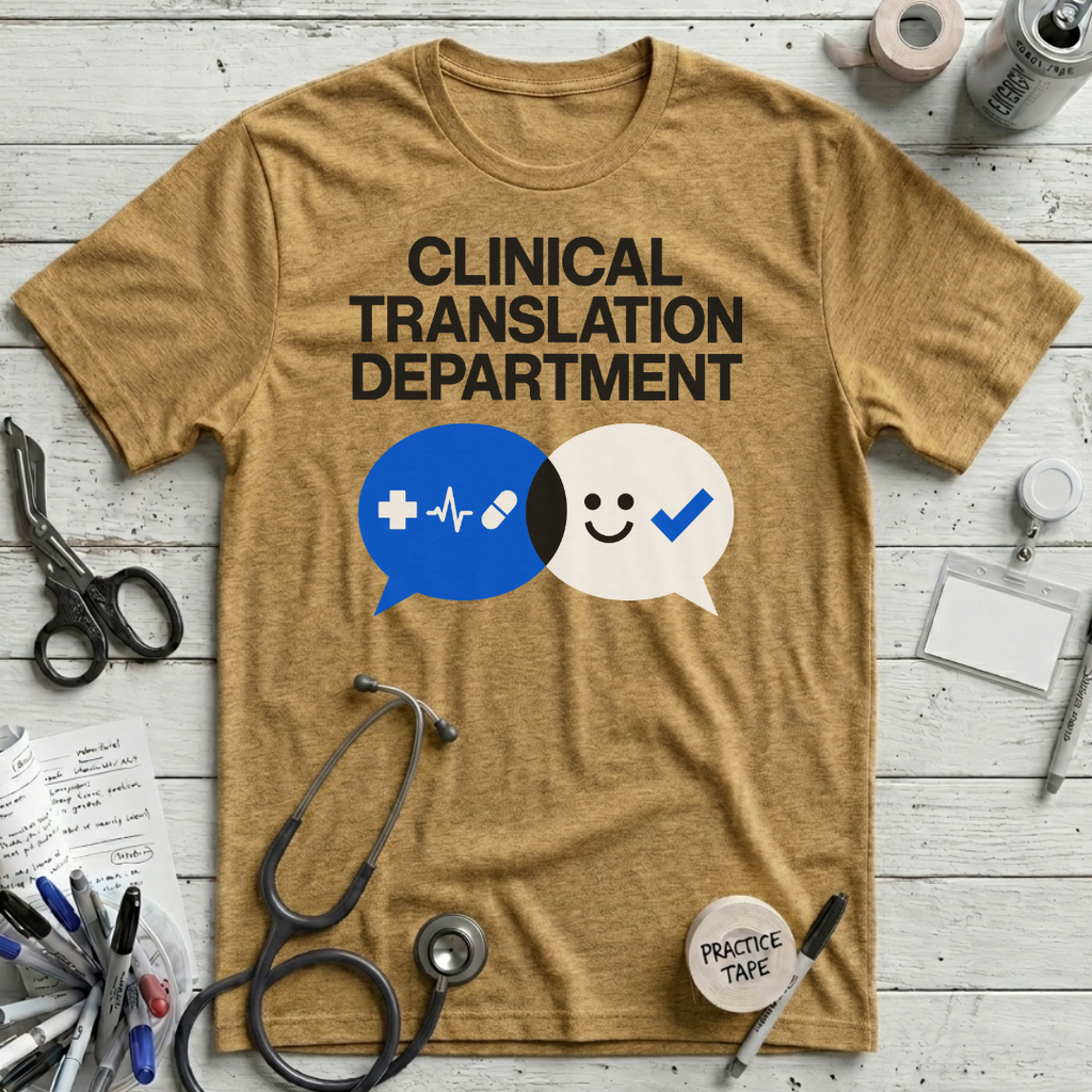 Clinical Translation T-Shirt - Heather Mustard