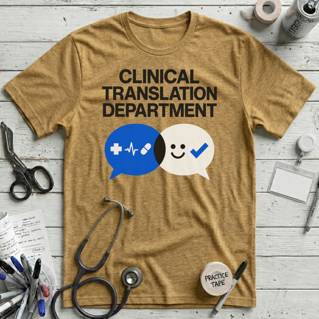 Clinical Translation T-Shirt - Heather Mustard