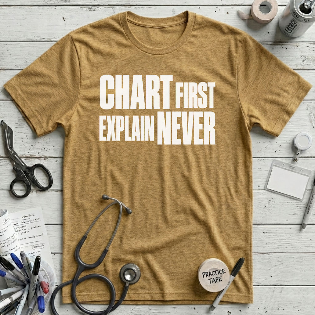 Explain Later T-Shirt - Heather Mustard