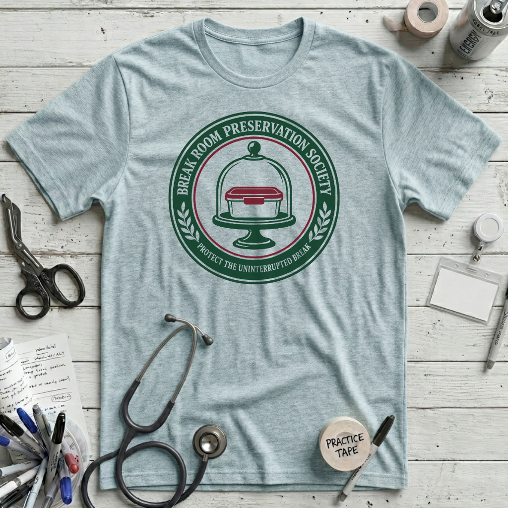 Preservation Society T-Shirt - Heather Prism Ice Blue