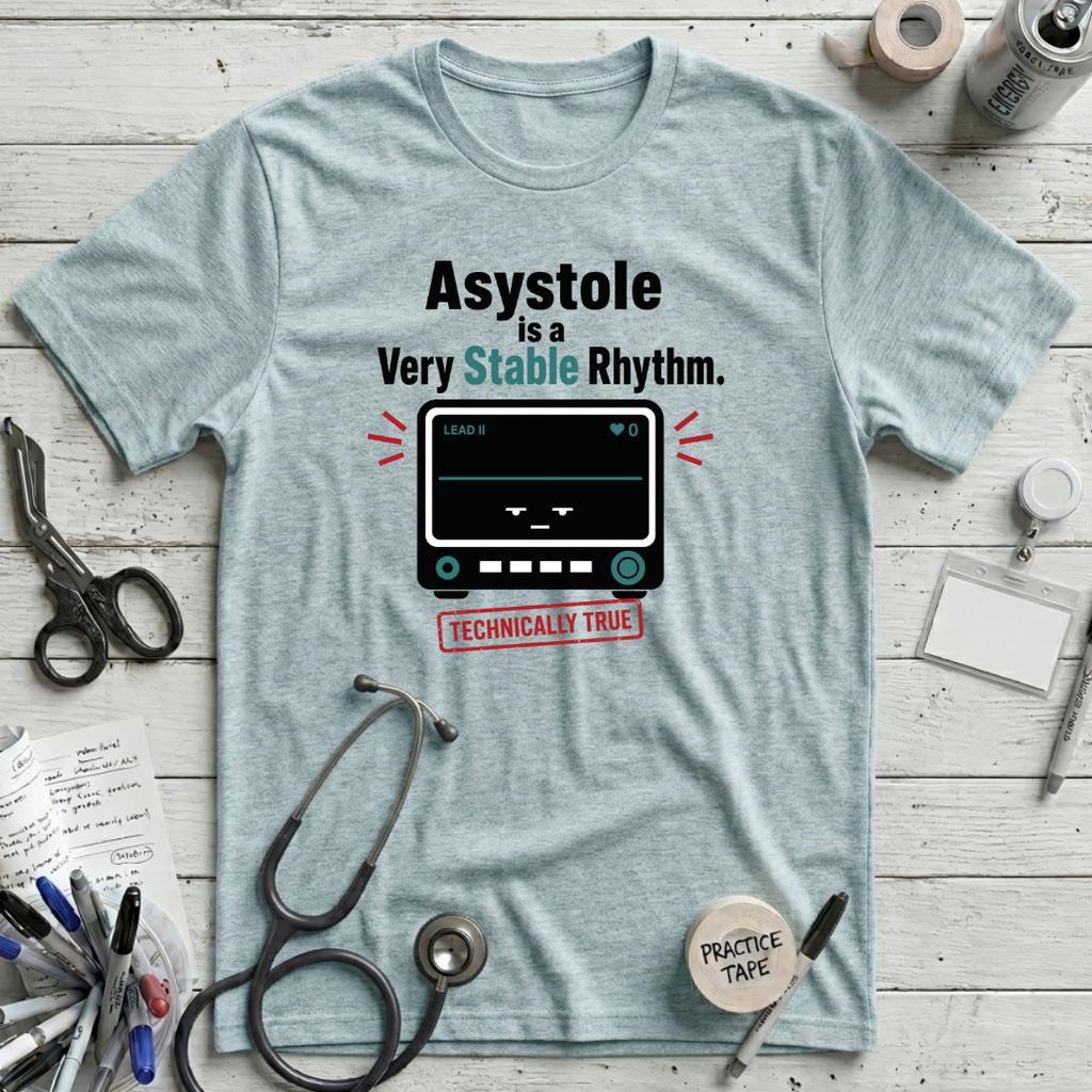 Asystole is Stable - Heather Prism Ice Blue
