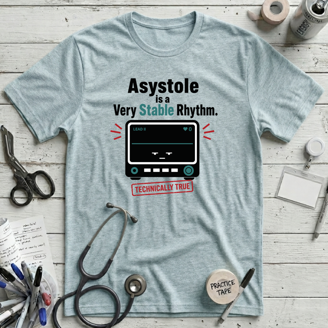 Asystole is Stable - Heather Prism Ice Blue