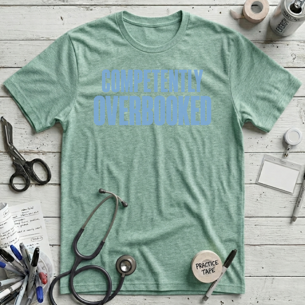 Overbooked T-Shirt - Heather Prism Mint