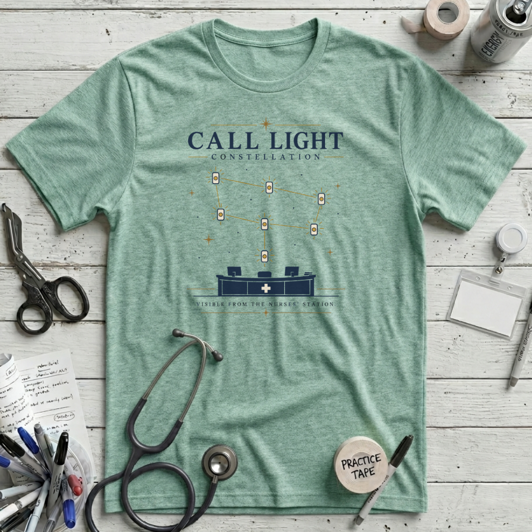 Call Light Constellation T-Shirt - Heather Prism Mint