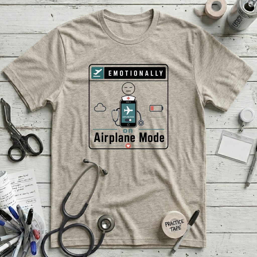 Airplane Mode T-Shirt - Heather Prism Natural