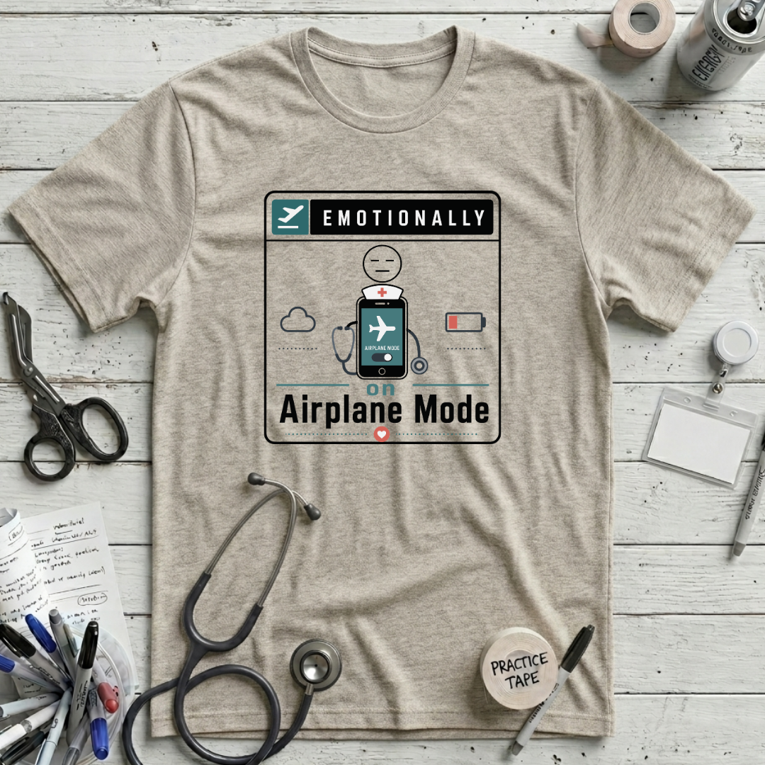 Airplane Mode T-Shirt - Heather Prism Natural