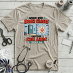 When One Door Closes T-Shirt - Heather Prism Natural